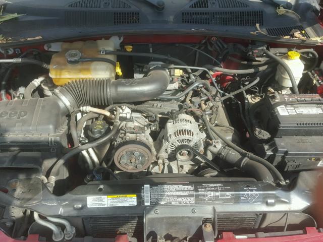 1J4GL48K15W697227 - 2005 JEEP LIBERTY SP RED photo 7