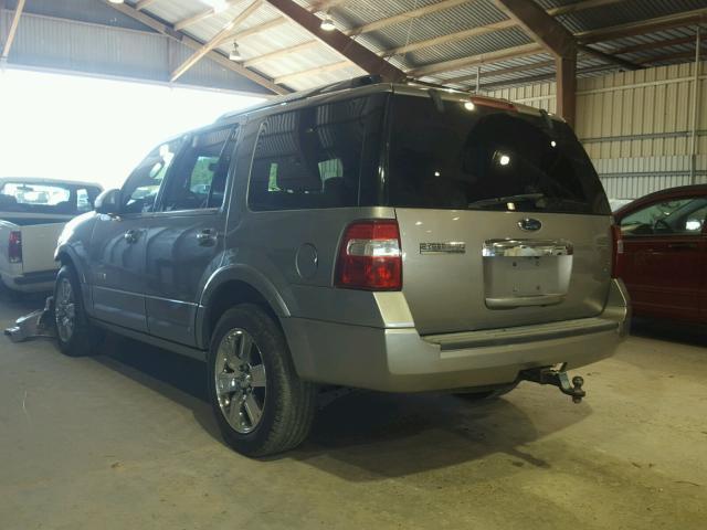 1FMFU19588LA87588 - 2008 FORD EXPEDITION SILVER photo 3