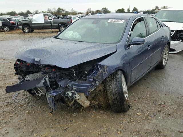 1G11C5SL7EF237565 - 2014 CHEVROLET MALIBU BLUE photo 2