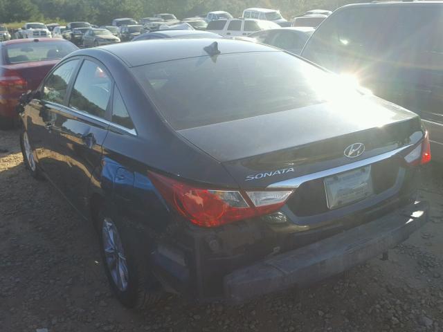 5NPEB4AC2BH014794 - 2011 HYUNDAI SONATA GLS BLACK photo 3