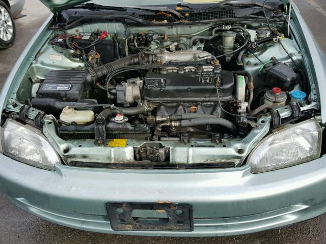 JHMEG8554NS042377 - 1992 HONDA CIVIC TURQUOISE photo 7