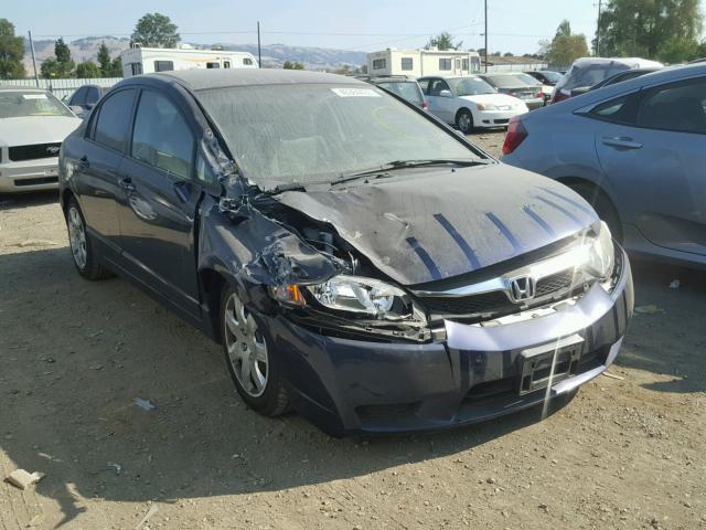 2HGFA1F51BH545267 - 2011 HONDA CIVIC BLUE photo 1