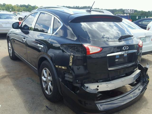JNKAJ09E88M301280 - 2008 INFINITI EX35 BASE BLACK photo 3