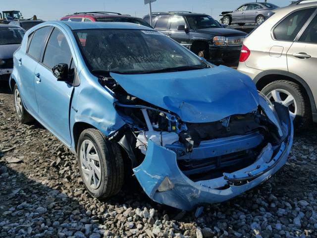 JTDKDTB32F1090602 - 2015 TOYOTA PRIUS C BLUE photo 1