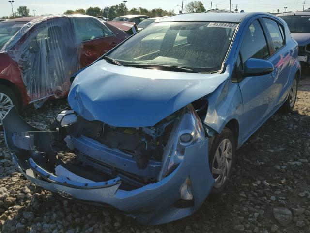 JTDKDTB32F1090602 - 2015 TOYOTA PRIUS C BLUE photo 2