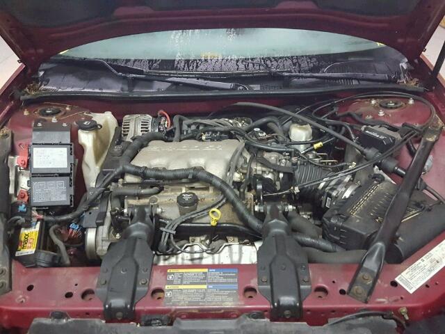 2G1WF52E459155803 - 2005 CHEVROLET IMPALA BURGUNDY photo 7