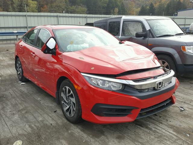 2HGFC2F79GH551830 - 2016 HONDA CIVIC EX RED photo 1