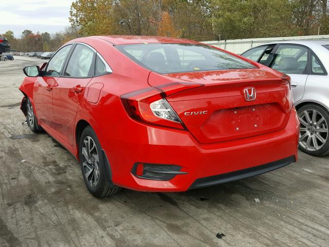 2HGFC2F79GH551830 - 2016 HONDA CIVIC EX RED photo 3