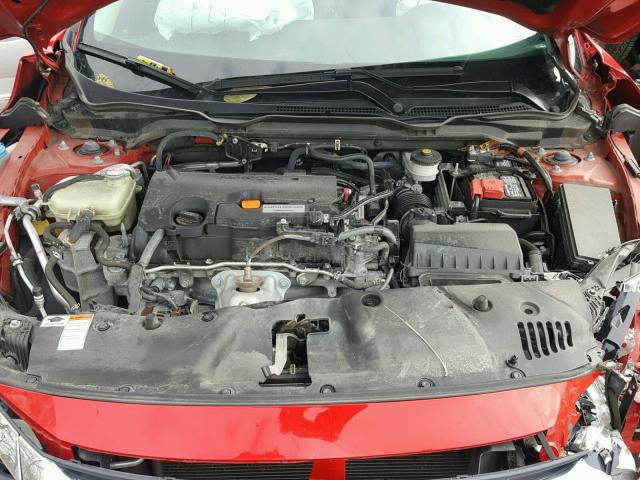 2HGFC2F79GH551830 - 2016 HONDA CIVIC EX RED photo 7