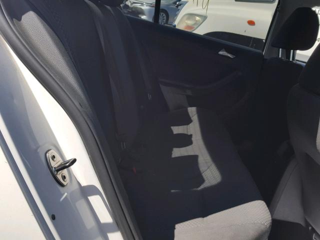 3VW2K7AJ5DM265306 - 2013 VOLKSWAGEN JETTA BASE WHITE photo 6