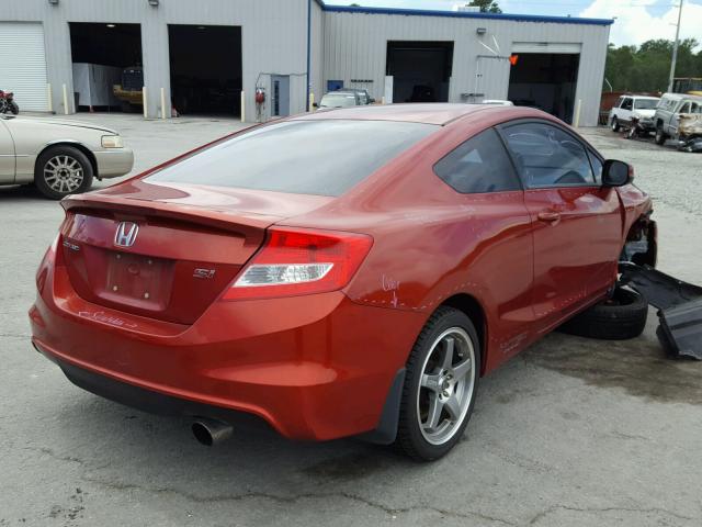 2HGFG4A5XCH702321 - 2012 HONDA CIVIC SI RED photo 4