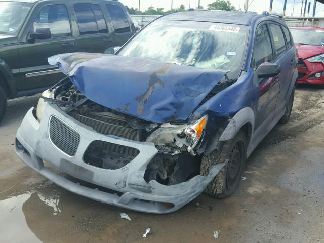 5Y2SL63875Z456830 - 2005 PONTIAC VIBE BLUE photo 2