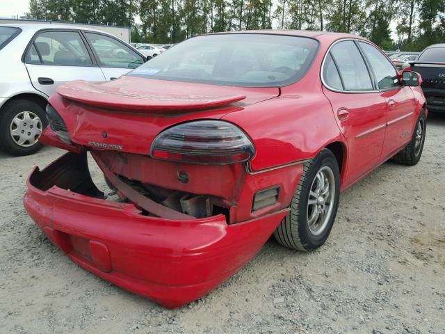 1G2WJ52M4XF339473 - 1999 PONTIAC GRAND PRIX 红色 照片 4