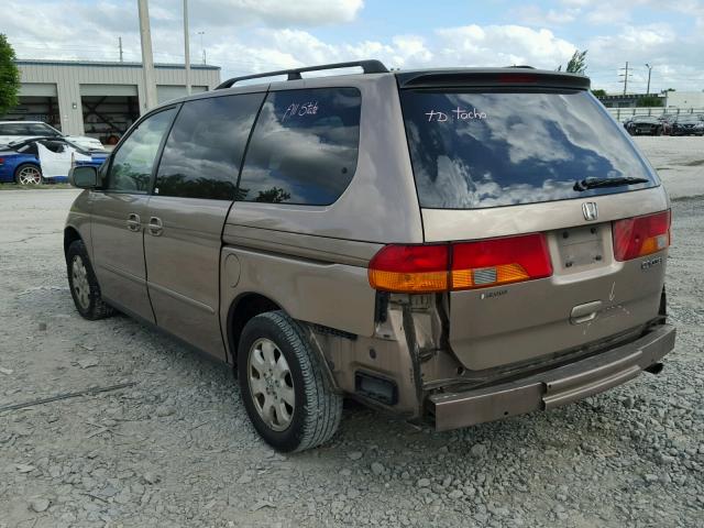 5FNRL18623B045721 - 2003 HONDA ODYSSEY EX GOLD photo 3