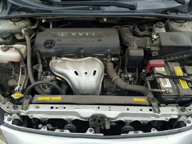 JTKDE167370147588 - 2007 TOYOTA SCION TC SILVER photo 7