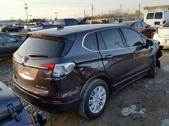 LRBFXASA0HD014730 - 2017 BUICK ENVISION P BROWN photo 4