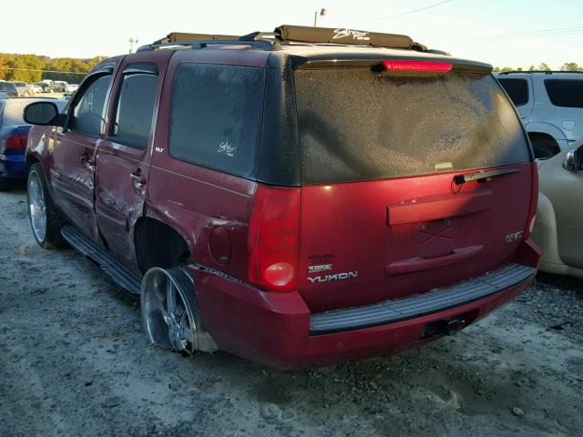 1GKFC13087R361876 - 2007 GMC YUKON BURGUNDY photo 3