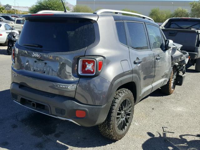 ZACCJBDBXHPE44641 - 2017 JEEP RENEGADE L GRAY photo 4