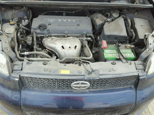 JTLKE50E981021068 - 2008 TOYOTA SCION BLUE photo 7