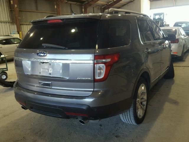 1FM5K7F83EGC12147 - 2014 FORD EXPLORER L GRAY photo 4