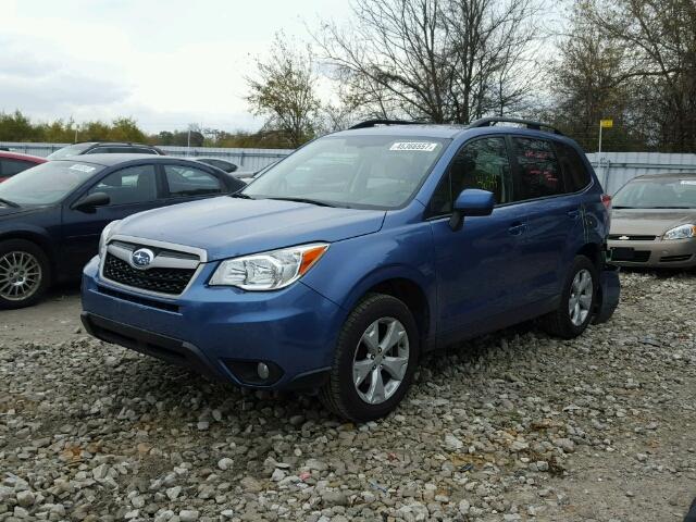 JF2SJCCC5GH558176 - 2016 SUBARU FORESTER 2 BLUE photo 2