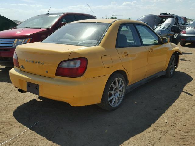 JF1GD29623G502578 - 2003 SUBARU IMPREZA WR YELLOW photo 4