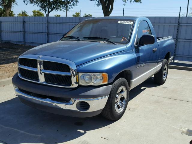 1B7HA16N82J115967 - 2002 DODGE RAM 1500 BLUE photo 2