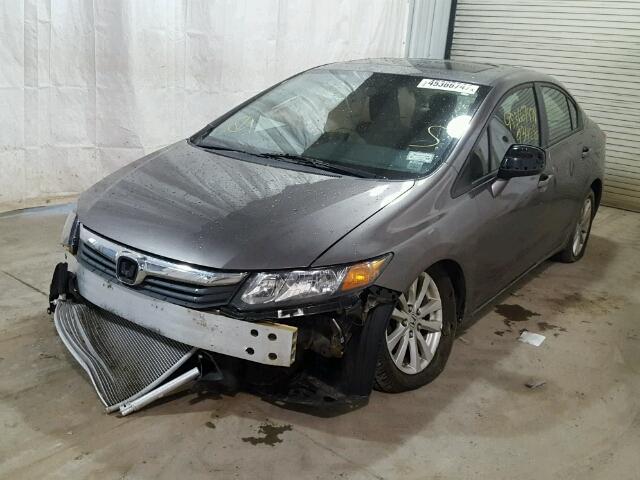 19XFB2F86CE336213 - 2012 HONDA CIVIC EX GRAY photo 2