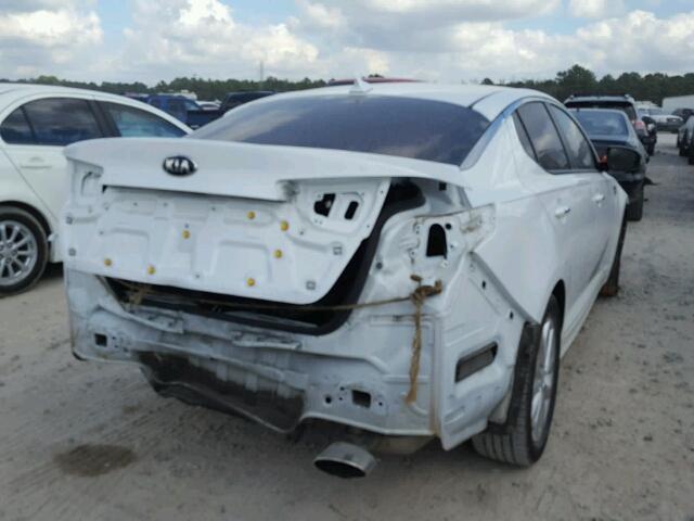 5XXGN4A76EG299194 - 2014 KIA OPTIMA EX WHITE photo 4