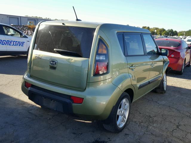 KNDJT2A28B7251396 - 2011 KIA SOUL GREEN photo 4