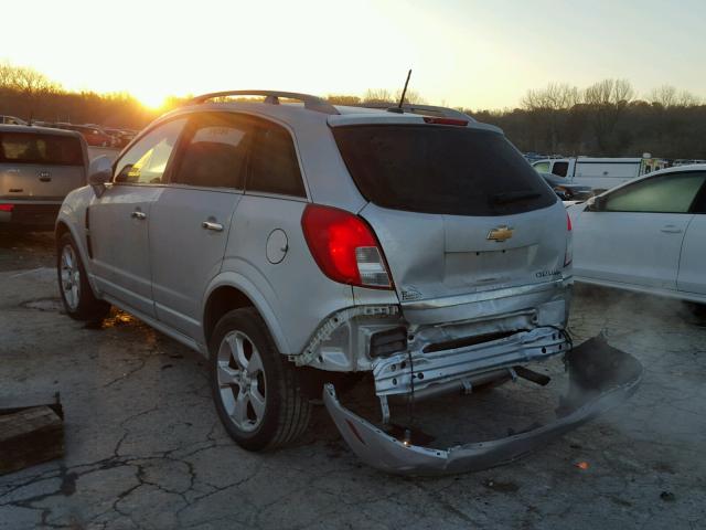 3GNAL3EK2ES654691 - 2014 CHEVROLET CAPTIVA LT SILVER photo 3