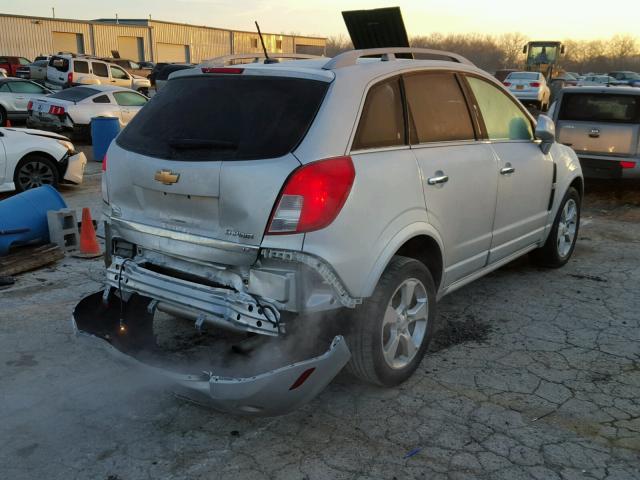 3GNAL3EK2ES654691 - 2014 CHEVROLET CAPTIVA LT SILVER photo 4