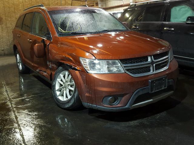 3C4PDDBG5DT712470 - 2013 DODGE JOURNEY SX ORANGE photo 1