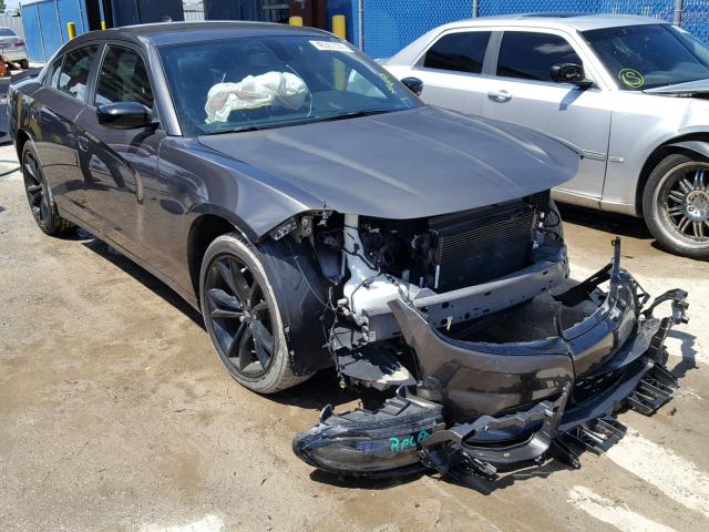 2C3CDXHG7JH135764 - 2018 DODGE CHARGER SX GRAY photo 1