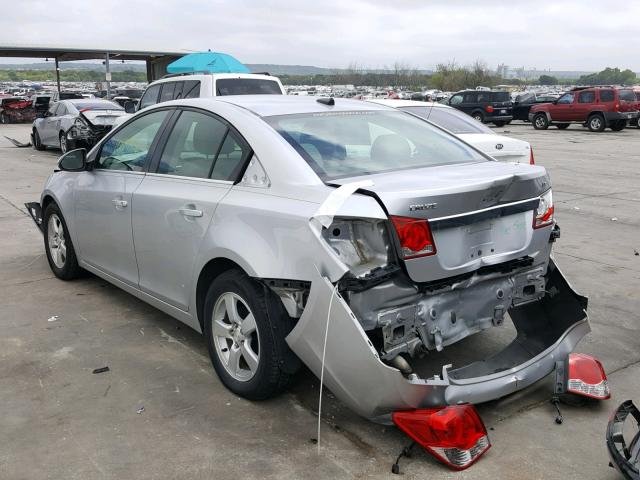 1G1PC5SB6D7208603 - 2013 CHEVROLET CRUZE LT SILVER photo 3