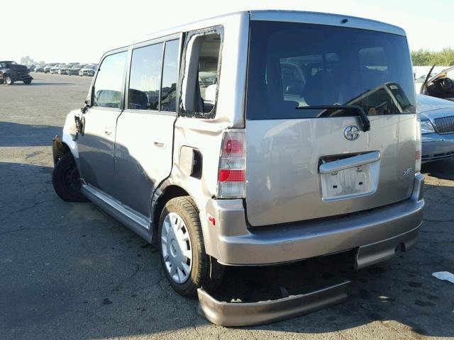 JTLKT324564116219 - 2006 TOYOTA SCION XB CHARCOAL photo 3