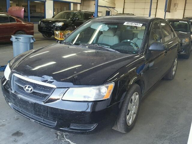 KMHET46C96A102210 - 2006 HYUNDAI SONATA GL BLACK photo 2