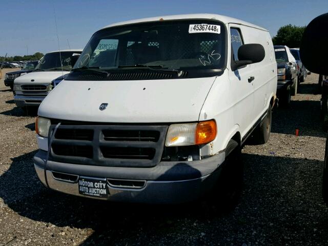 2D7HB11X83K518381 - 2003 DODGE RAM VAN B1 WHITE photo 2