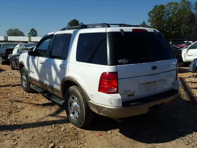 1FMZU74W02ZB06686 - 2002 FORD EXPLORER E WHITE photo 3