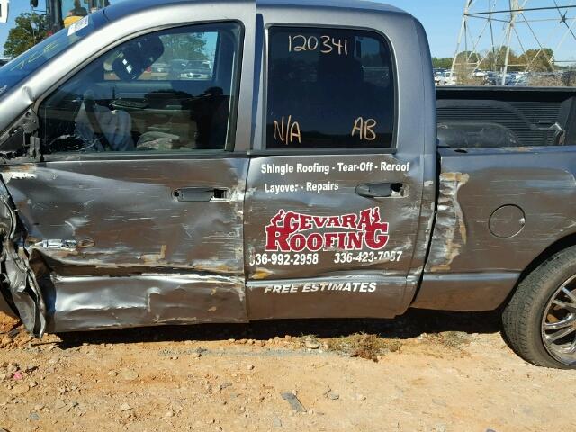 1D7HA18N55S228504 - 2005 DODGE RAM 1500 S GRAY photo 10