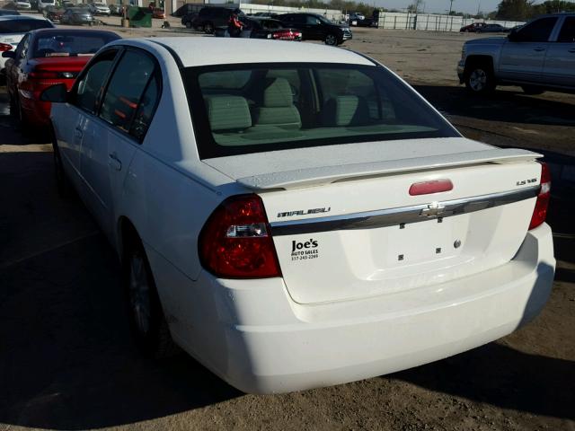 1G1ZT54855F254196 - 2005 CHEVROLET MALIBU WHITE photo 3