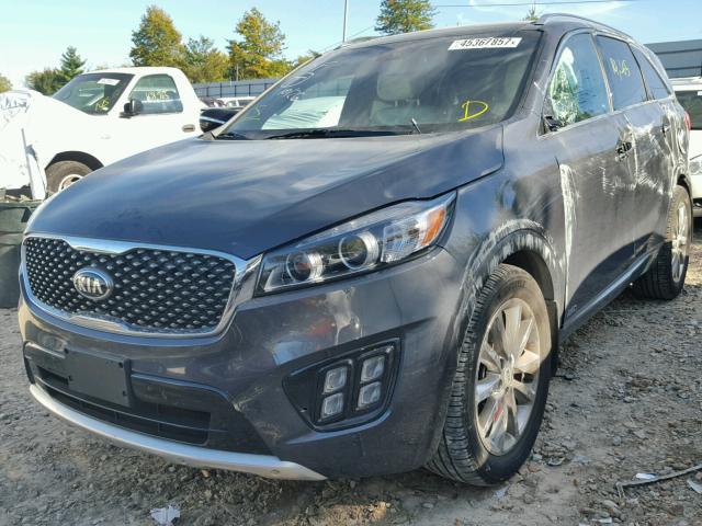 5XYPKDA53GG181206 - 2016 KIA SORENTO SX GRAY photo 2