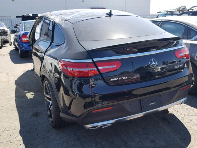 4JGED6EB0JA124607 - 2018 MERCEDES-BENZ GLE COUPE BLACK photo 3