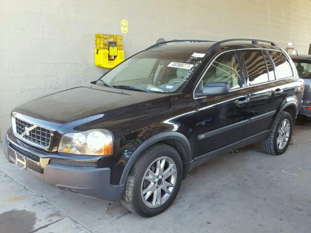 YV1CY59H341071585 - 2004 VOLVO XC90 BLACK photo 2