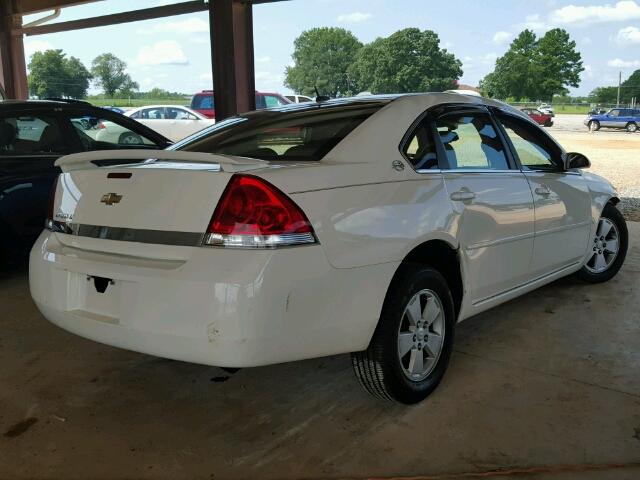 2G1WT58N881371804 - 2008 CHEVROLET IMPALA LT WHITE photo 4