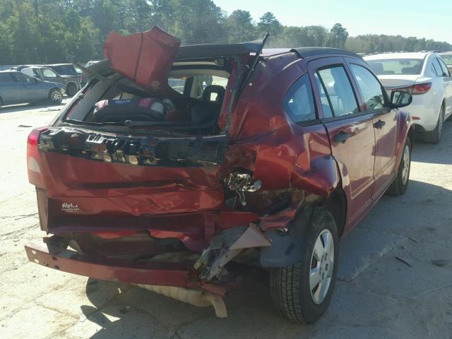 1B3HB28B48D723838 - 2008 DODGE CALIBER RED photo 4