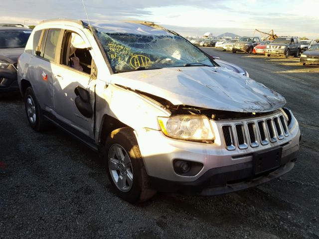 1C4NJCBA6DD245927 - 2013 JEEP COMPASS SP SILVER photo 1
