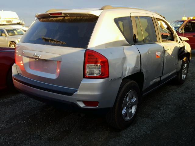 1C4NJCBA6DD245927 - 2013 JEEP COMPASS SP SILVER photo 4