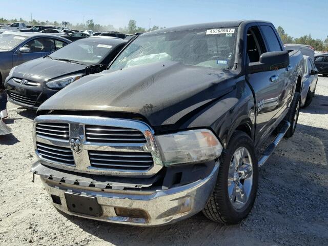 1C6RR6LG2DS607351 - 2013 RAM 1500 SLT BLACK photo 2