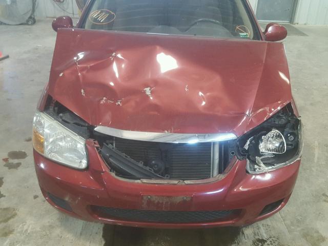 KNAFE121585542116 - 2008 KIA SPECTRA EX RED photo 9